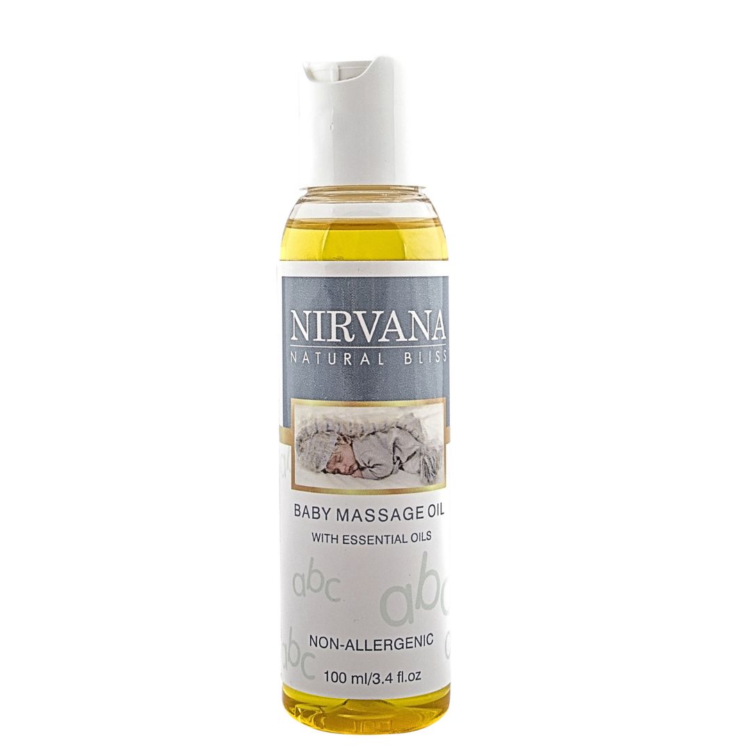 POS_BabyMassageOil_nirvananaturalbliss100ml.jpg_1001713 Nirvana Natural Bliss Baby Massage oil 100ml - Image 1