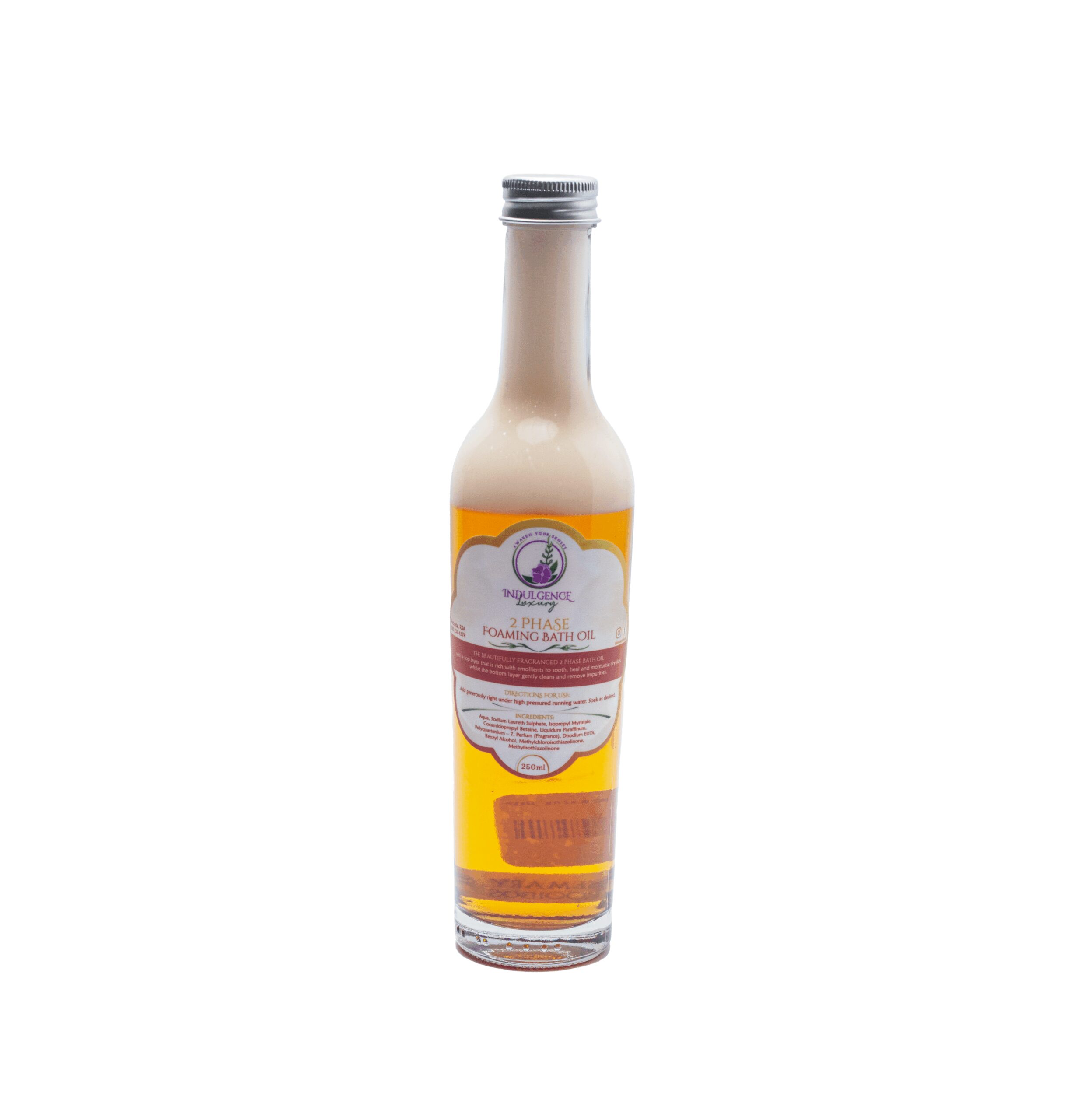 POS__MG_2921.png_1000473 Indulgence Luxury Foaming Bath oil Rosemary & Rooibos 250ml - Image 1